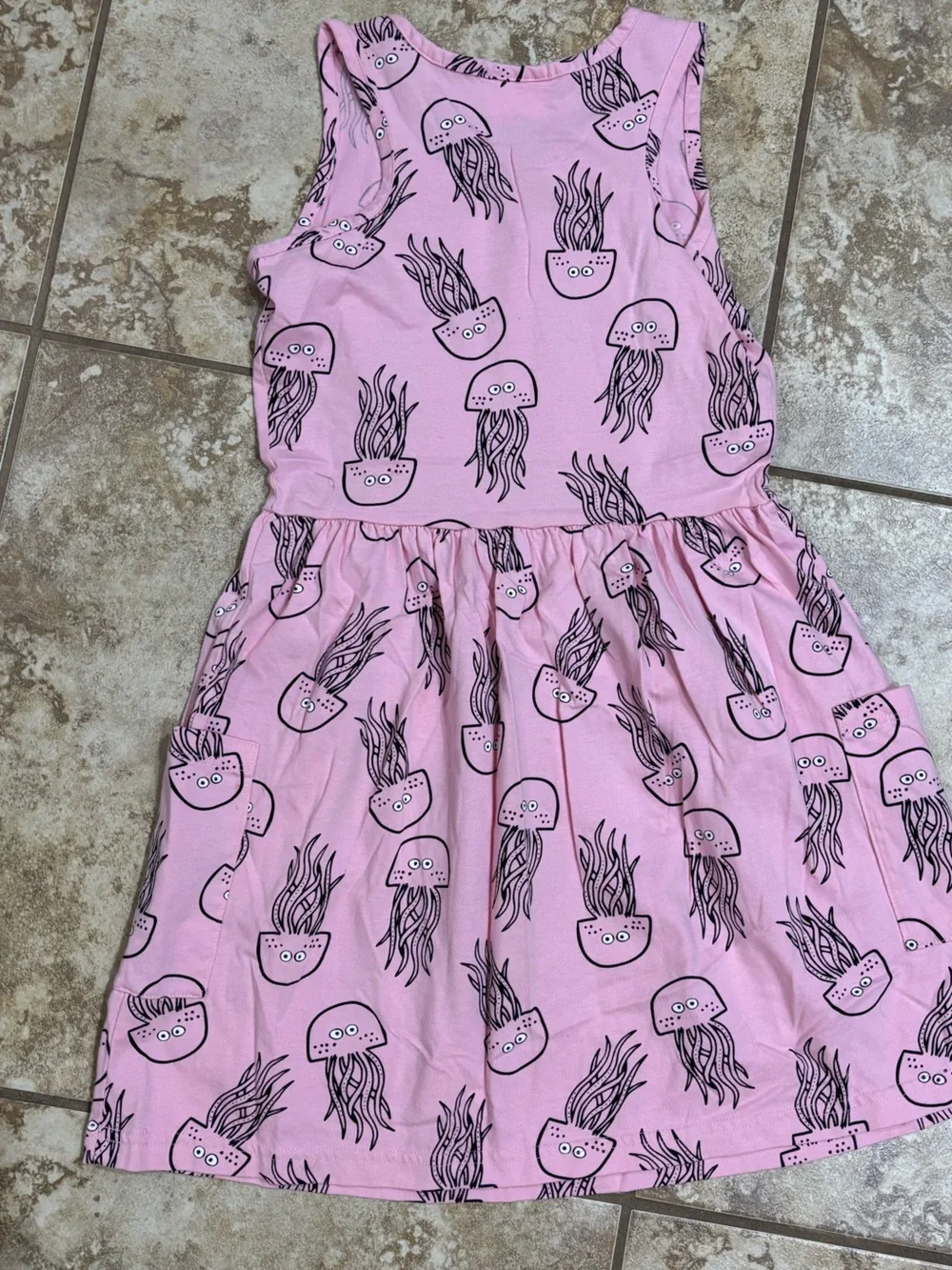Hanna Andersson Sleeveless Pink Jelly Fish Dress